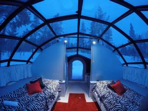 Bilde av Glass Igloo med diameter 5 meter og hyde 3 meter